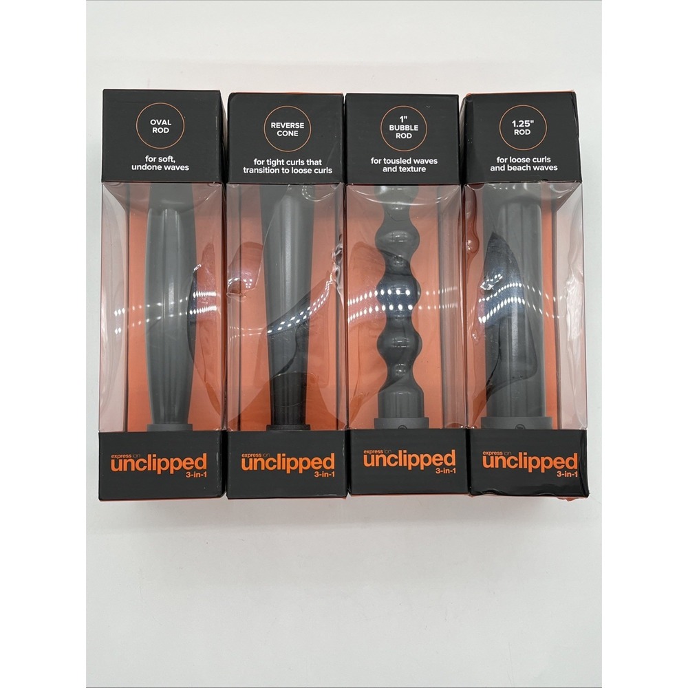 New Paul Mitchell Express Ion Unclipped 3-In-1 Replacement Barrels Lot Of 4